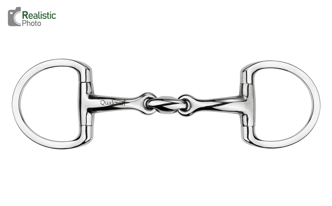 Qualcraft English > Eggbutt Stainless Steel Eggbutt Bit, Double Jointed Mouth, 16mm Thickness