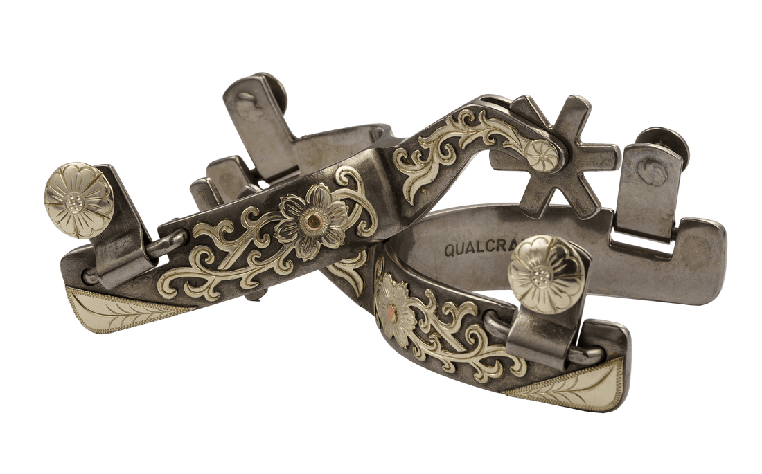 QualCraft Western > Spurs Ladies GS & Copper Dots Light Blackening Ladies' Spurs