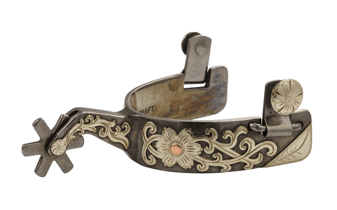 QualCraft Western > Spurs Men GS & Copper Dots Light Blackening Men's Spurs