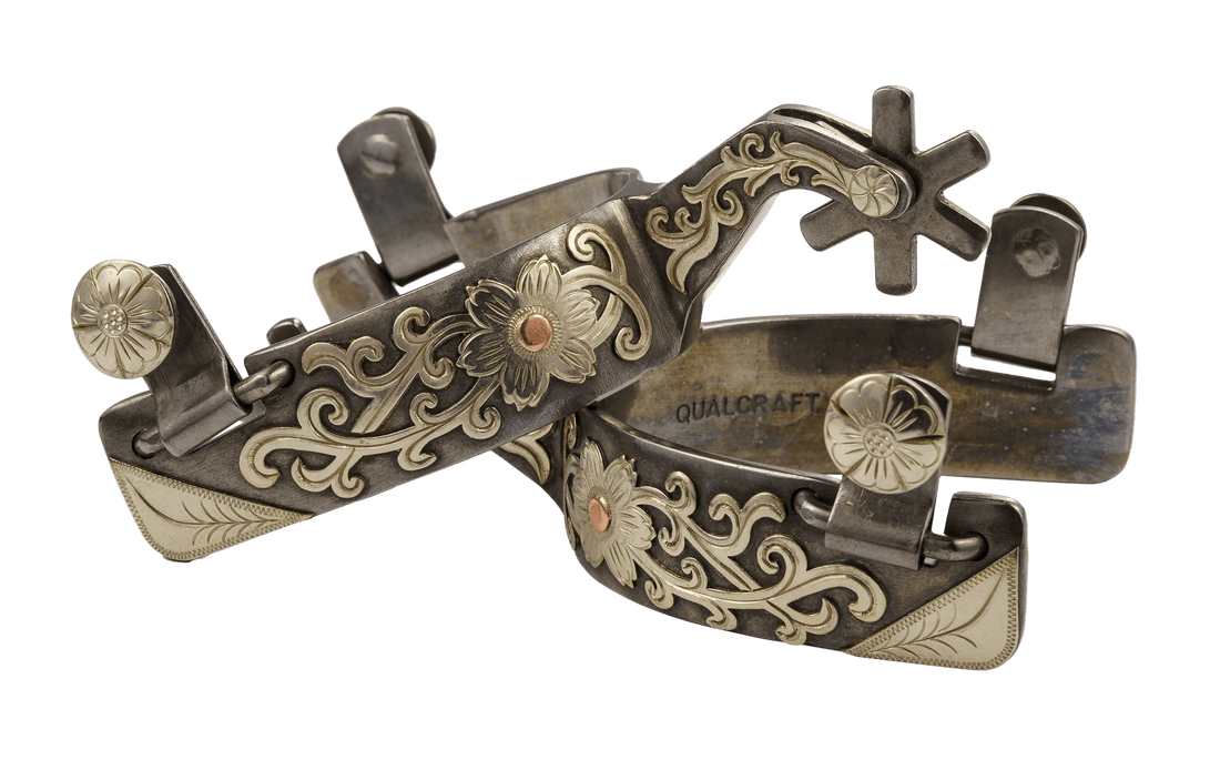 QualCraft Western > Spurs Men GS & Copper Dots Light Blackening Men's Spurs