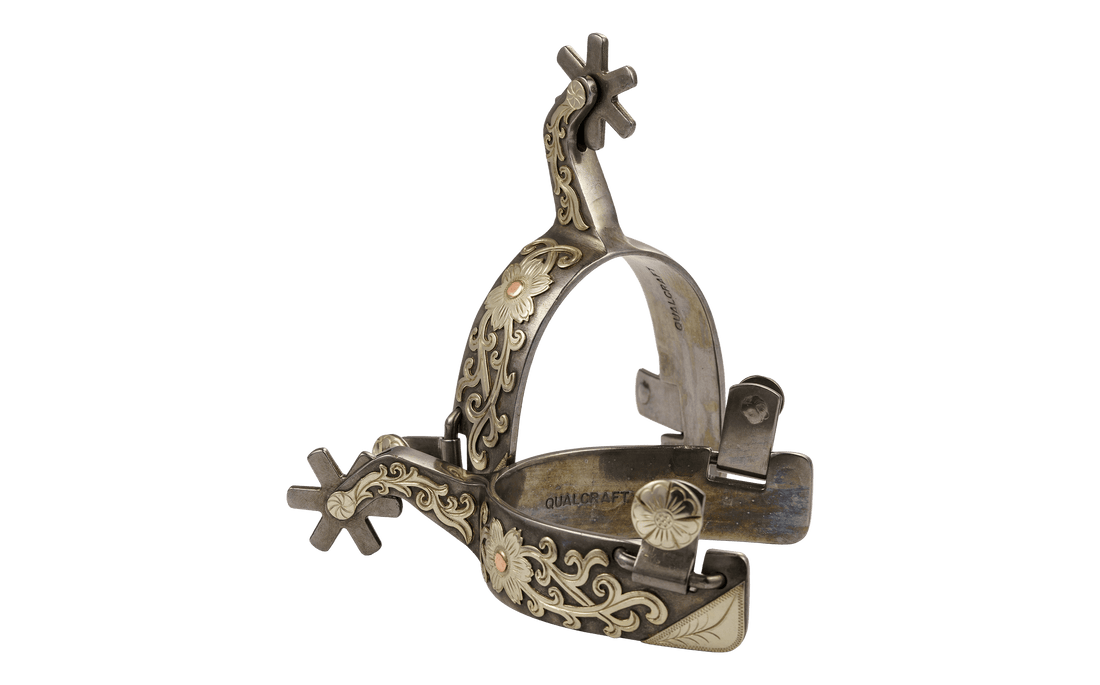 QualCraft Western > Spurs Men GS & Copper Dots Light Blackening Men's Spurs